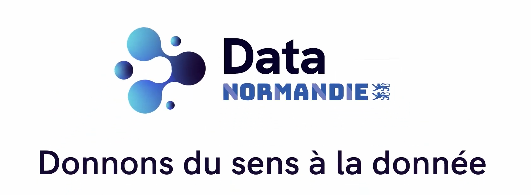 logo de datanormandie et slogan "DataNormandie Donnons du sens à la donnée"