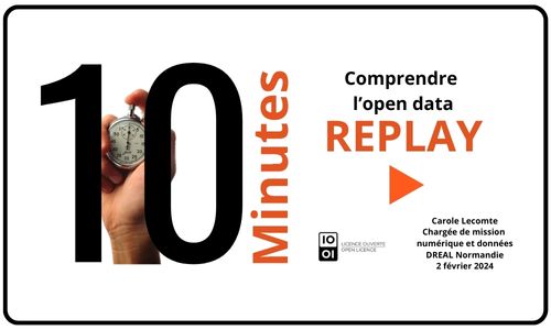 image cliquable accès vidéo : comprendre l'open data par Carole Lecomte DREAL Normandie