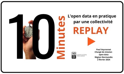 Image cliquable ouvrant une vidéo : L'open data en pratique par une collectivité, par Paul Veyronnet Région Normandie
